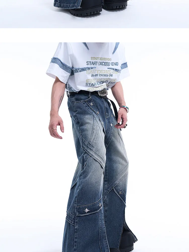 【24s Sep.】Wide-Leg Washed Denim Pants