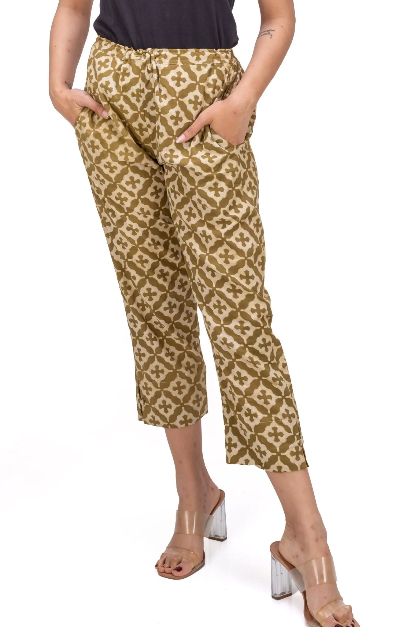 405-147 White Lotus Women's "Eva" Pencil Pants