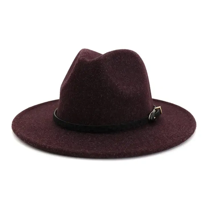 Accity Leather Belt Panama Hat