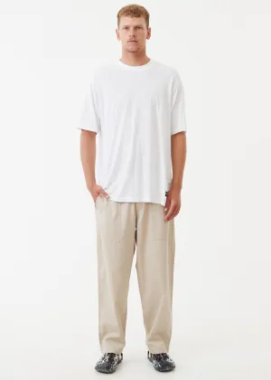 AFENDS Mens Chess Club - Relaxed Pants - Cement