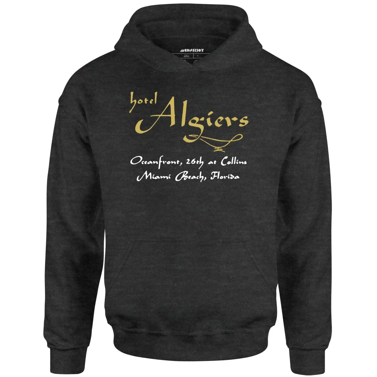 Algiers Hotel - Miami Beach, FL - Vintage Hotel - Unisex Hoodie