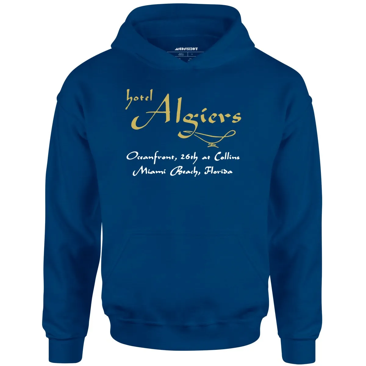 Algiers Hotel - Miami Beach, FL - Vintage Hotel - Unisex Hoodie