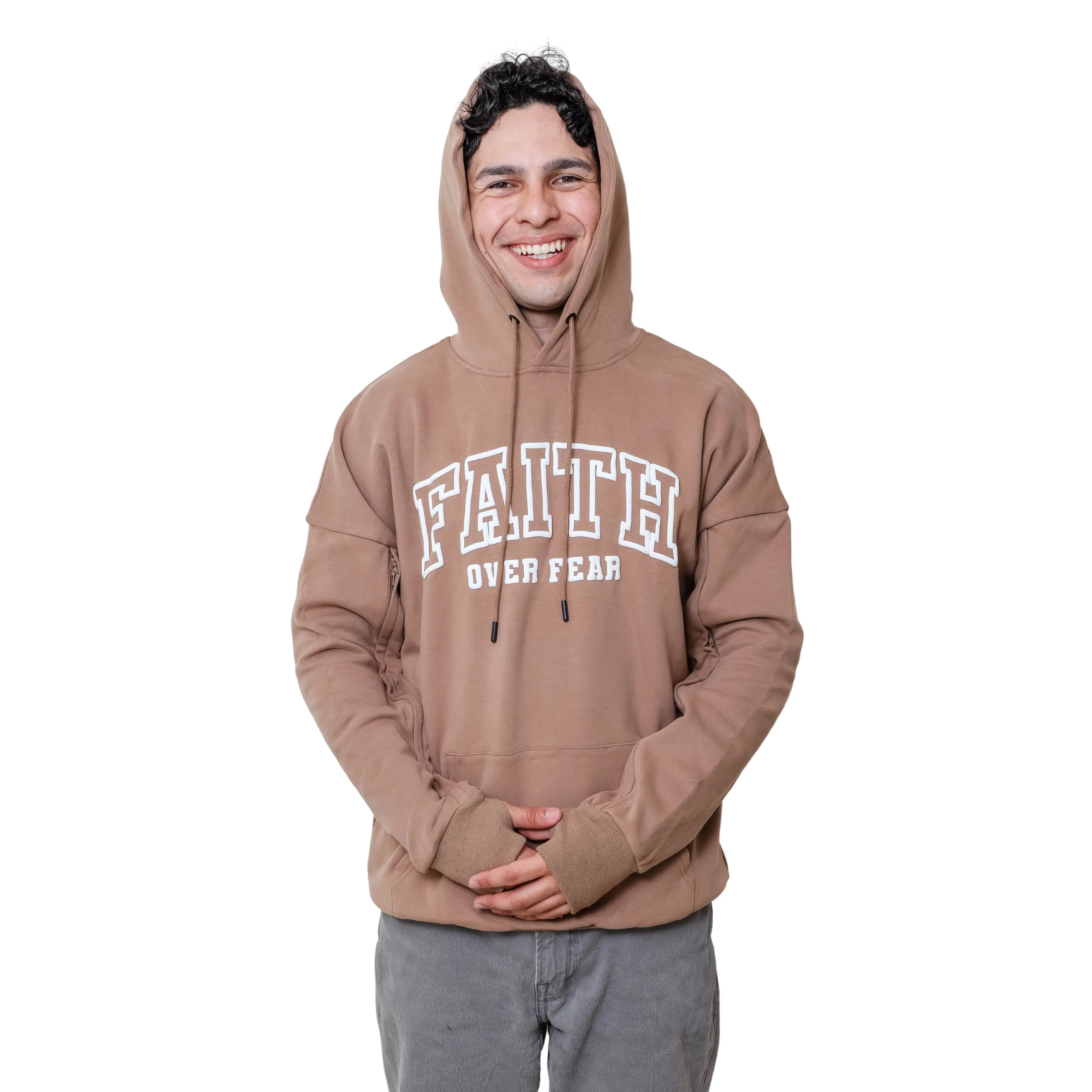 Arm Access Pullover Hoodies. For Men and Women