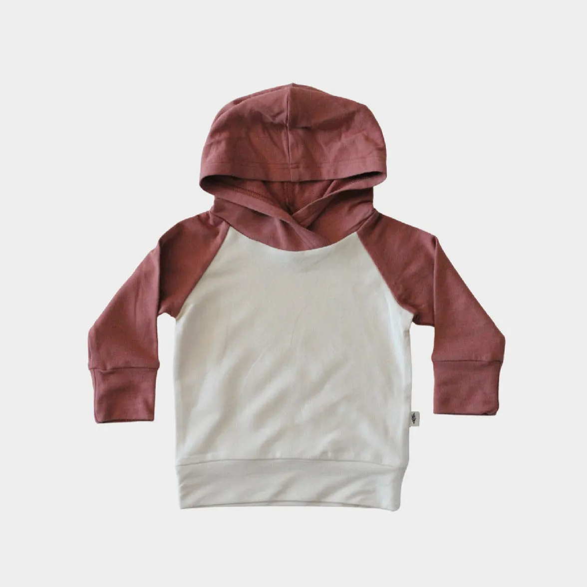 Babysprouts Colorblock Hoodie in Rosewood