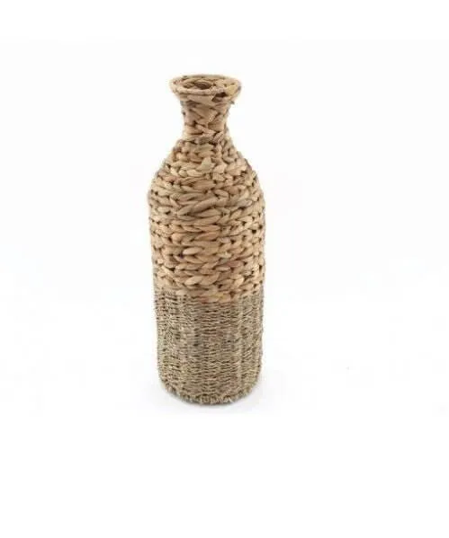 Bamboo & Seagrass Bottle Shape Vase