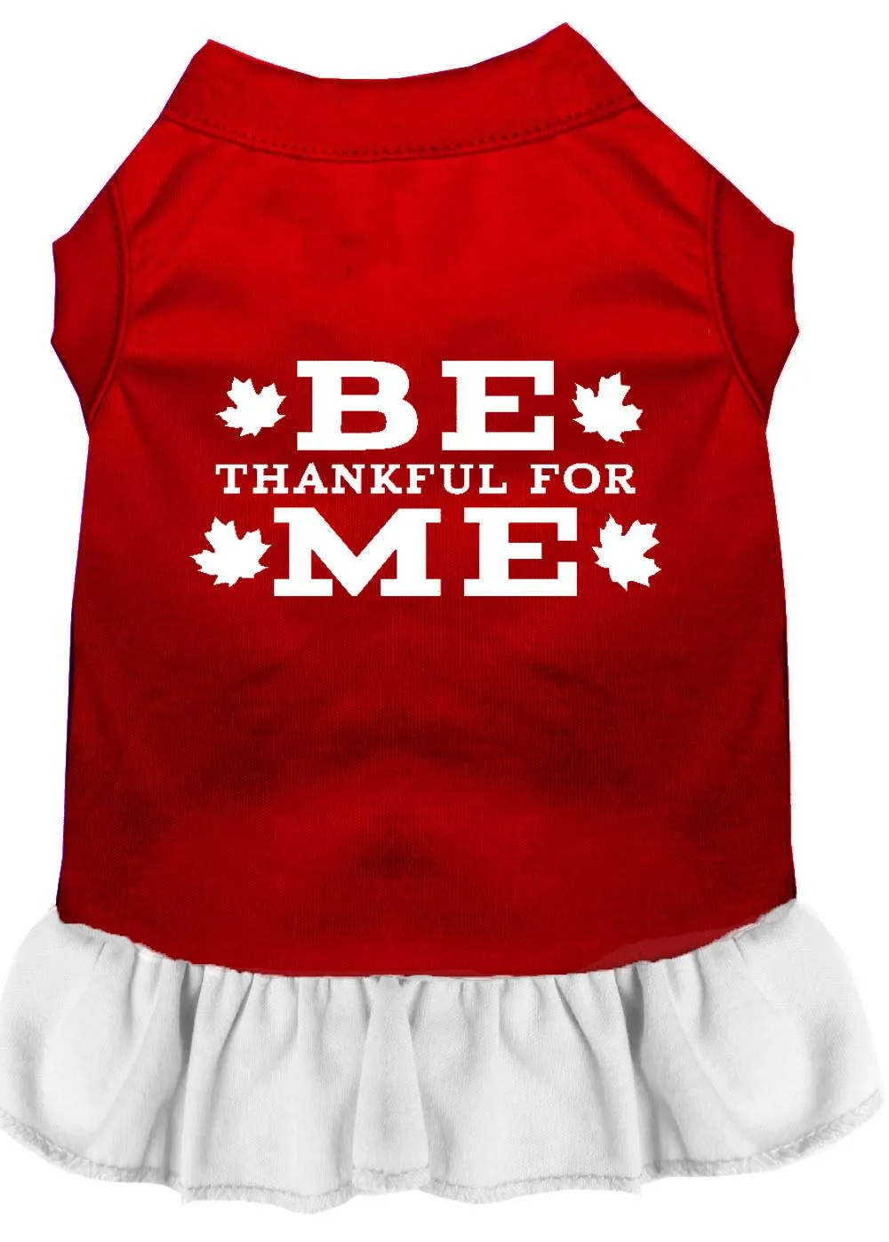 Be Thankful For Me Screen Print Dress Red With White Xs (8)