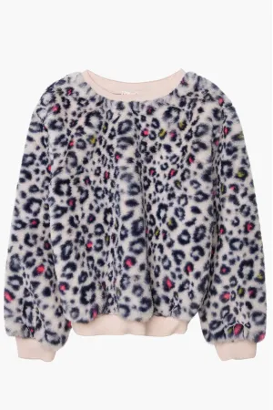 Billieblush Cheetah Print Girls Sweatshirt (Size 3 left)