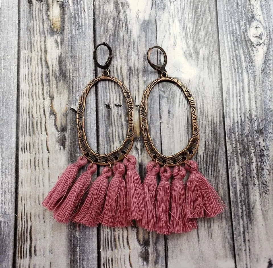 Boho Chic Tassel Earrings