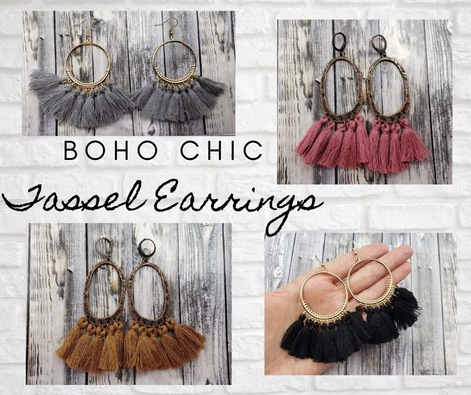 Boho Chic Tassel Earrings