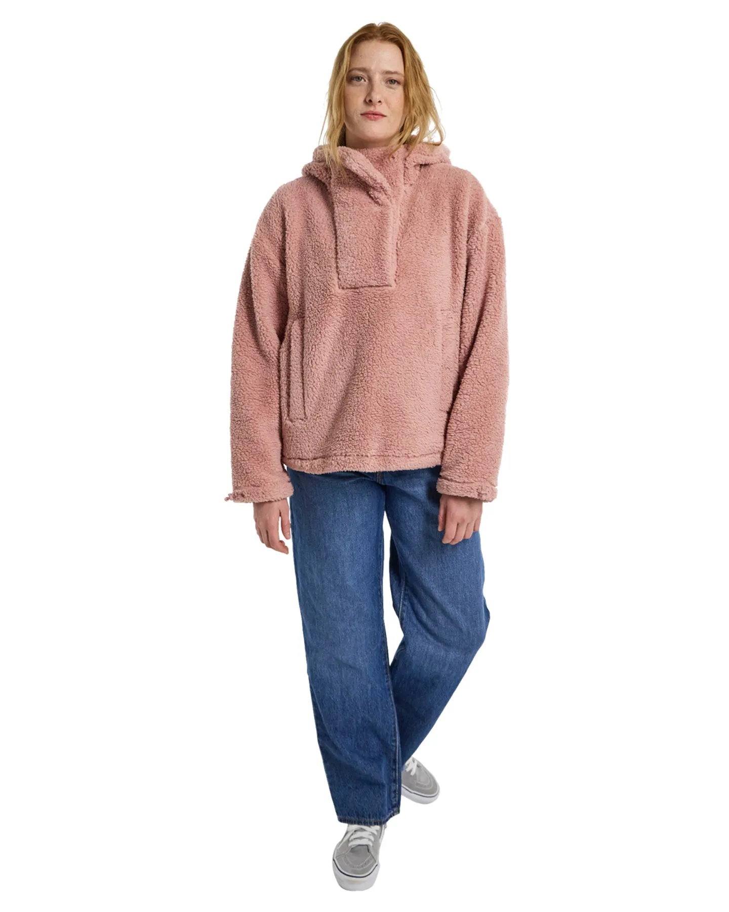 Burton Women's Lemma Fleece Pullover - Powder Blush