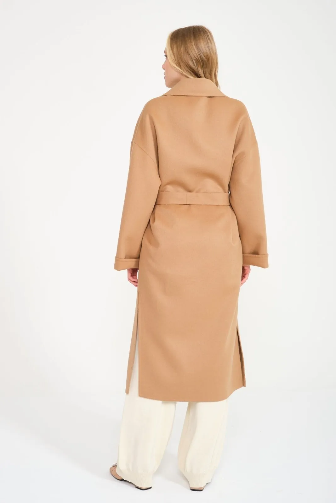 Camel Wool Long Coat