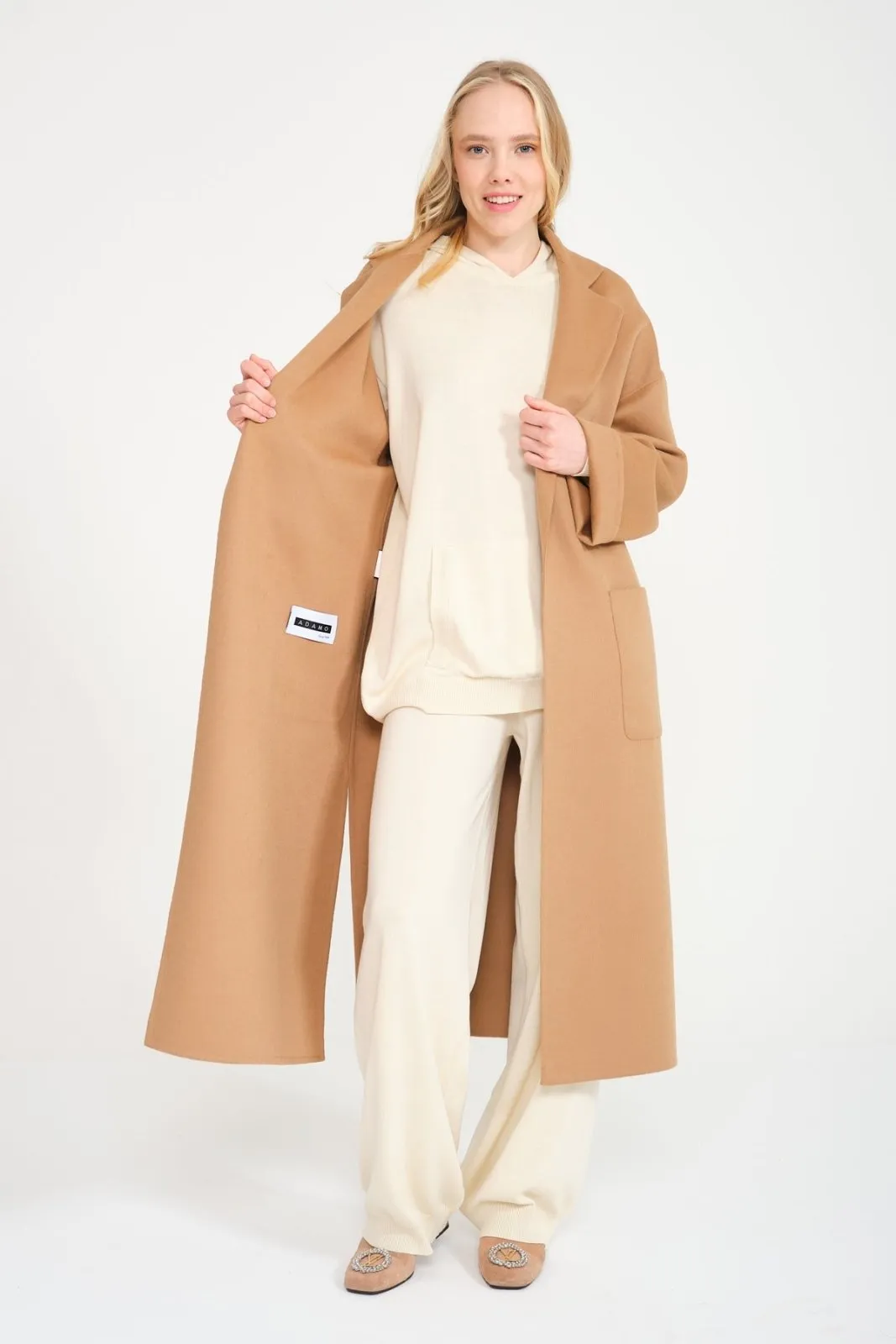 Camel Wool Long Coat