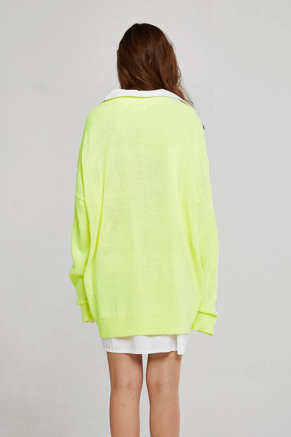 Caroline Boxy Neon Sweater