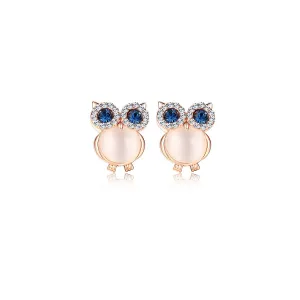 Chic Owl Rose Gold Earring