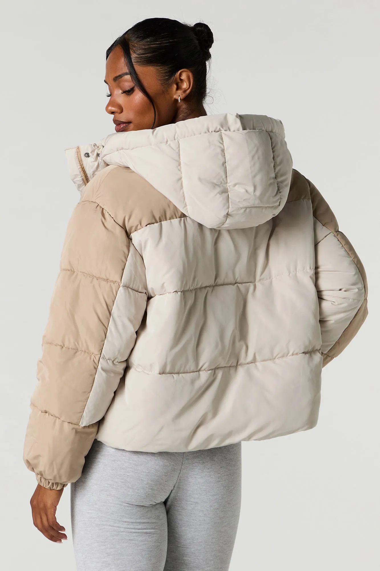 Colourblock Puffer Jacket