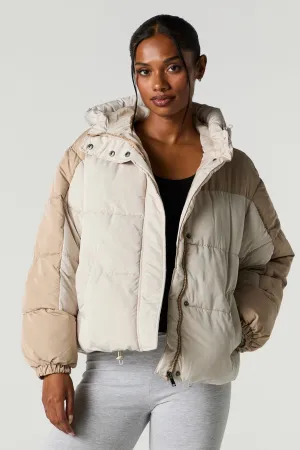 Colourblock Puffer Jacket