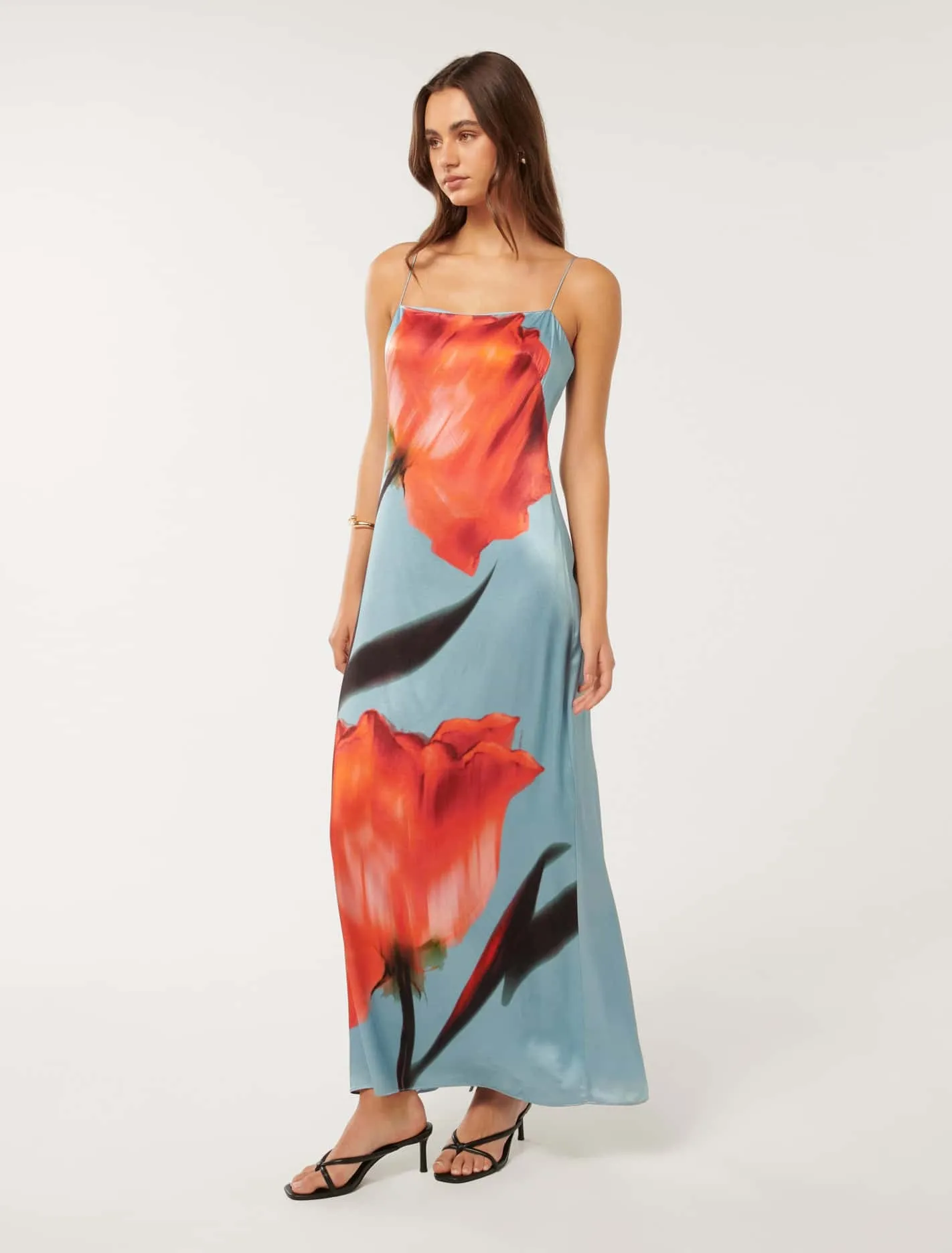 Constance Satin Maxi Dress