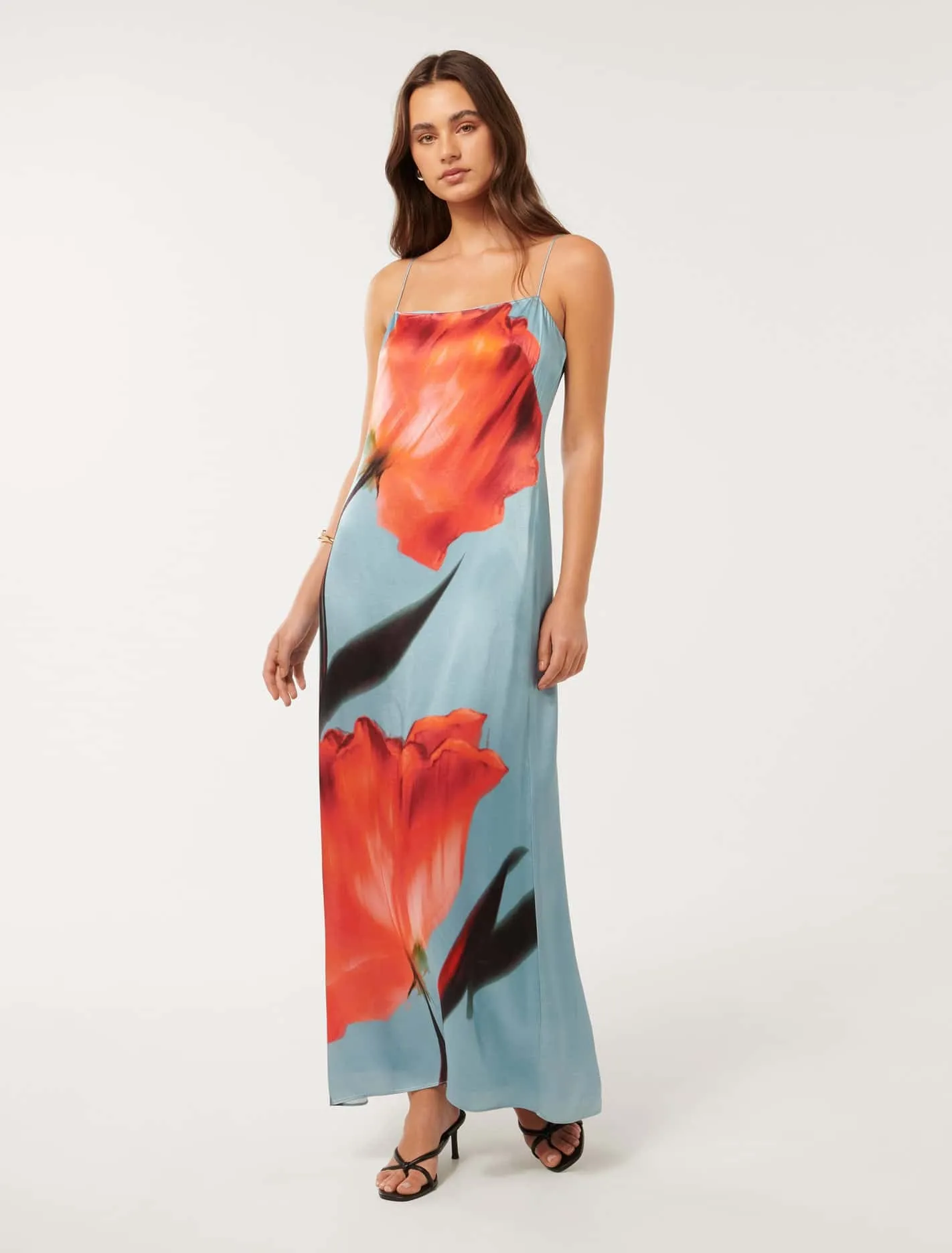 Constance Satin Maxi Dress