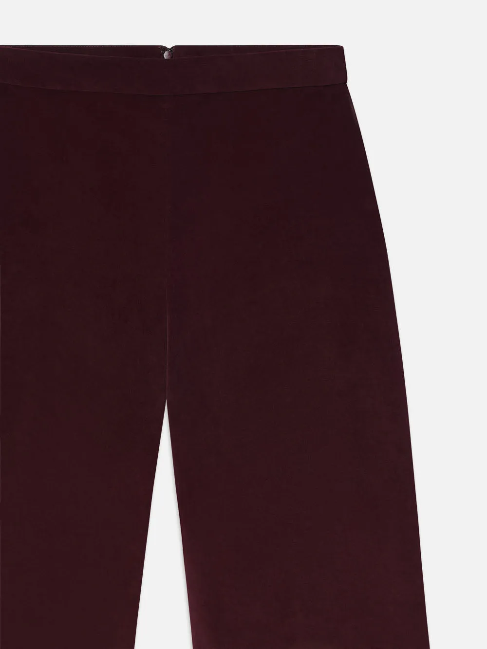 Crop Velvet Wide Leg -- Wine