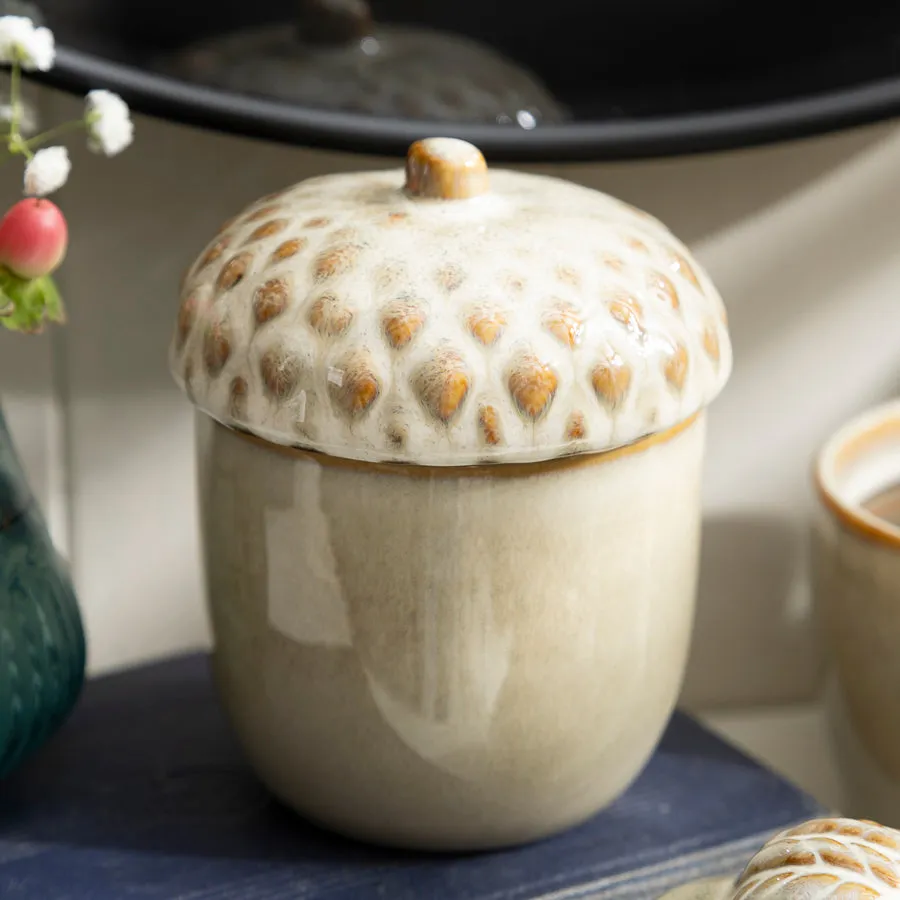 Decorative Ceramic Acorn Ornaments