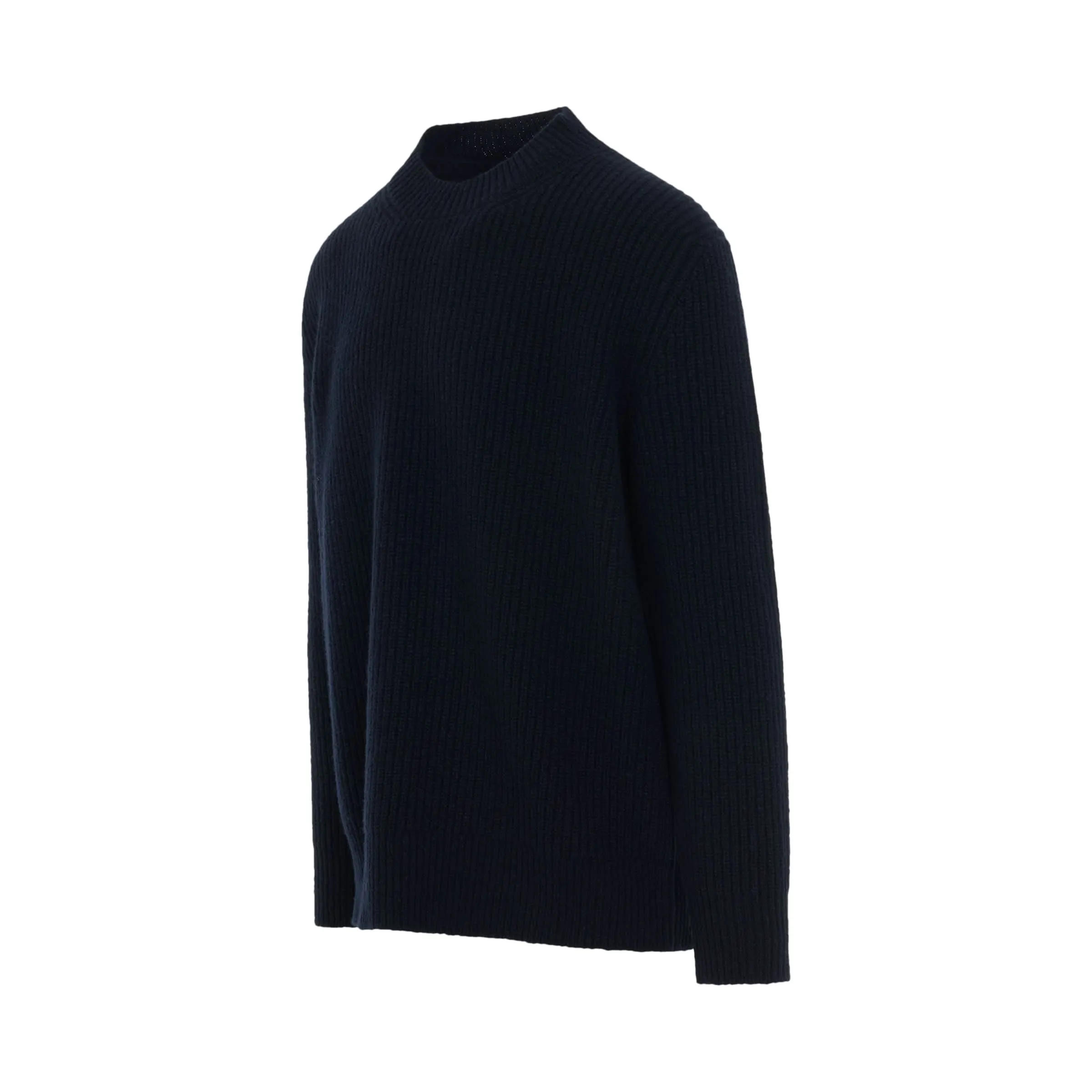 Donegal Classic Knit Sweater in Dark Blue