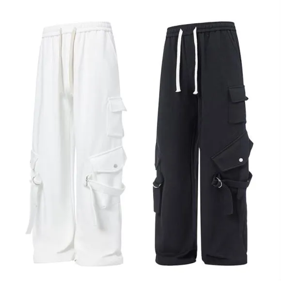 Faire Echo black multi-pocket cargo Pants