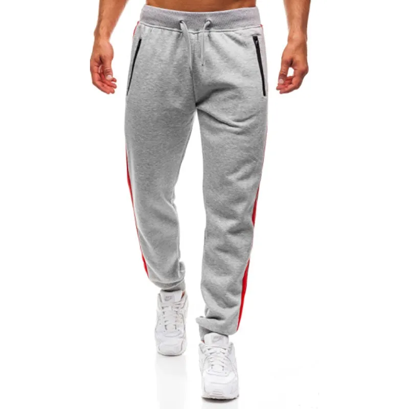 Fashionable Zipper Stitching Design Sport Sweatpants