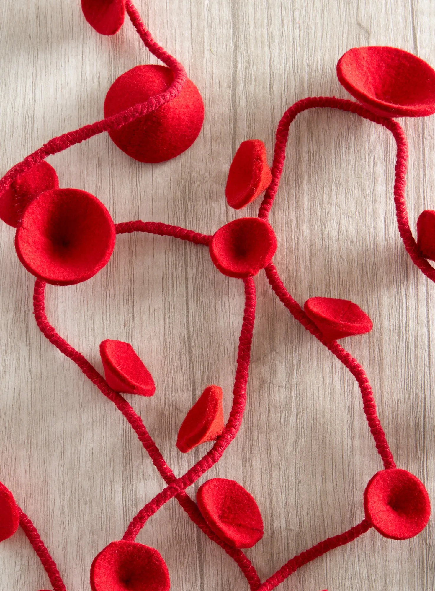 Felted Petals XL Necklace