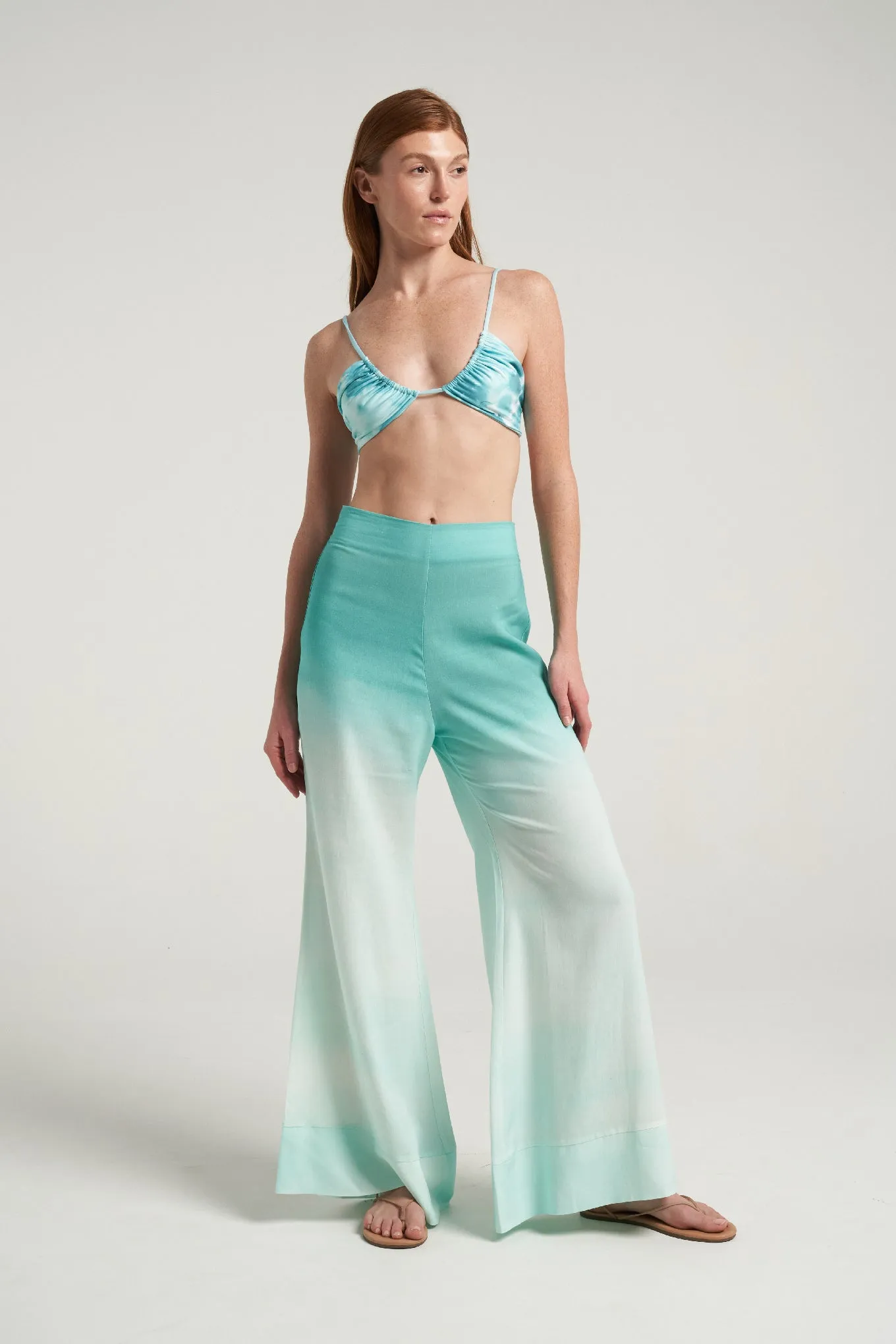 Flared Pants Oasis Aqua