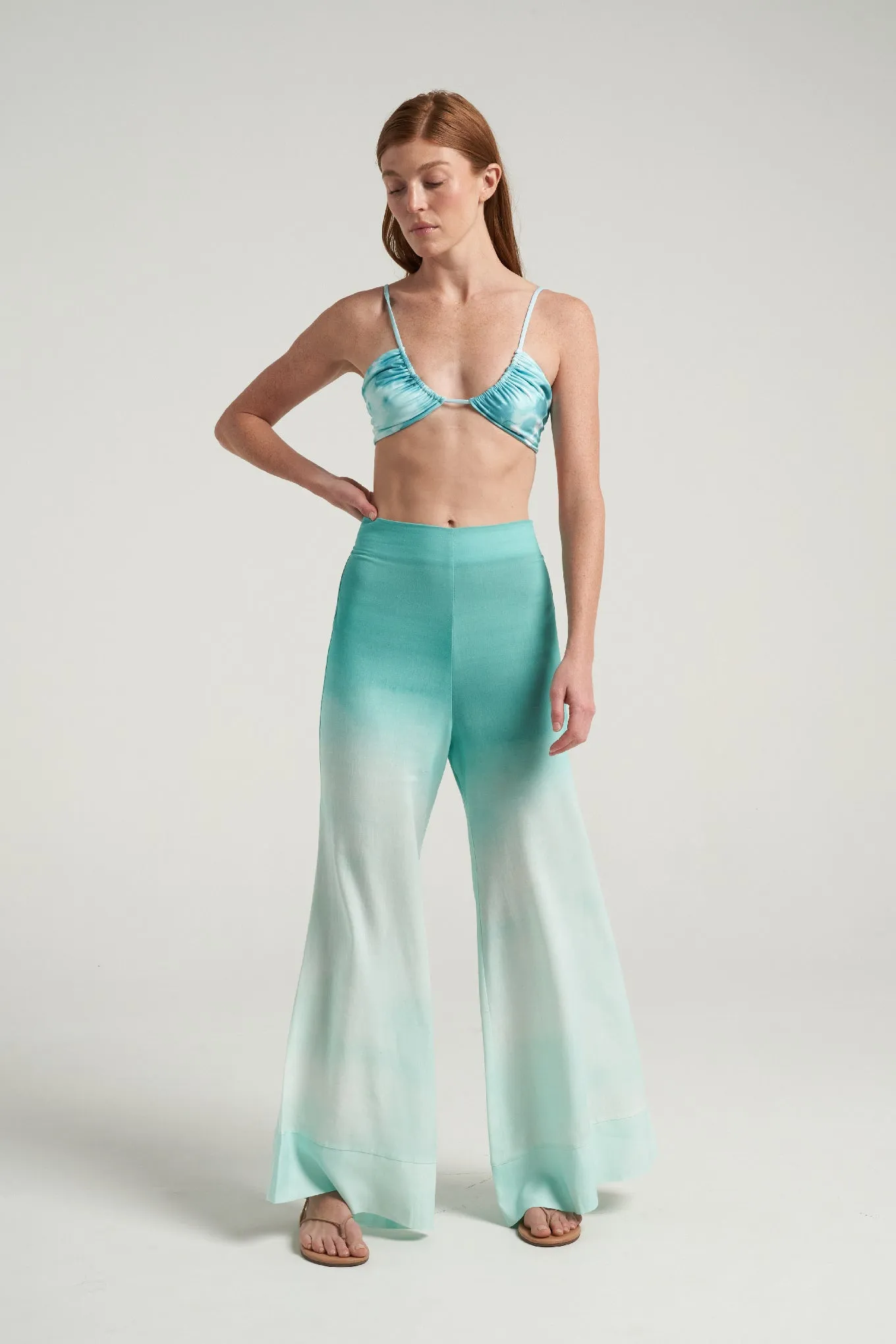 Flared Pants Oasis Aqua