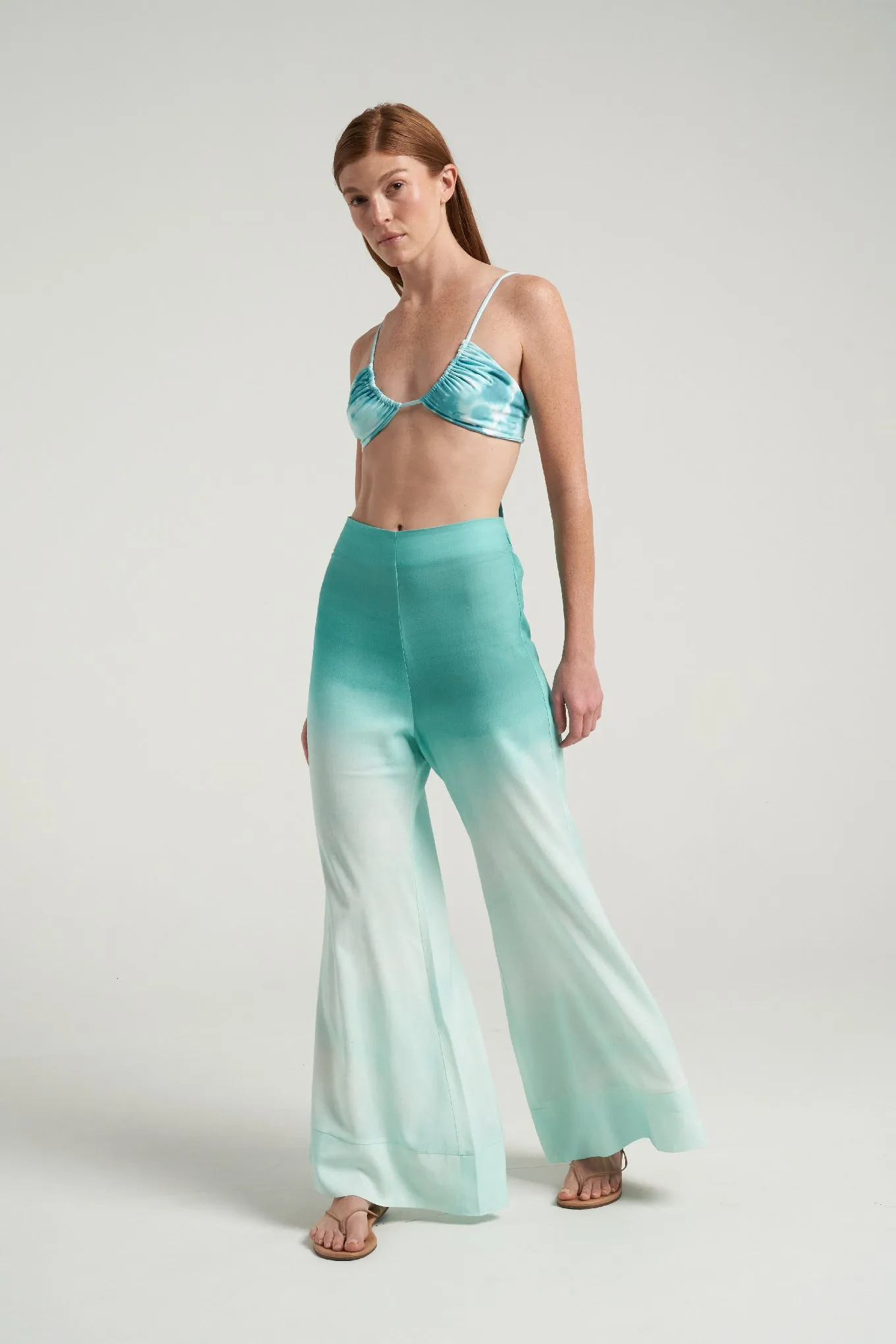 Flared Pants Oasis Aqua