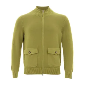 Gran Sasso Elegant Green Cotton Cardigan for Men