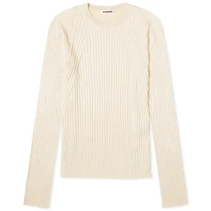 Jil Sander Rib jumper, light beige