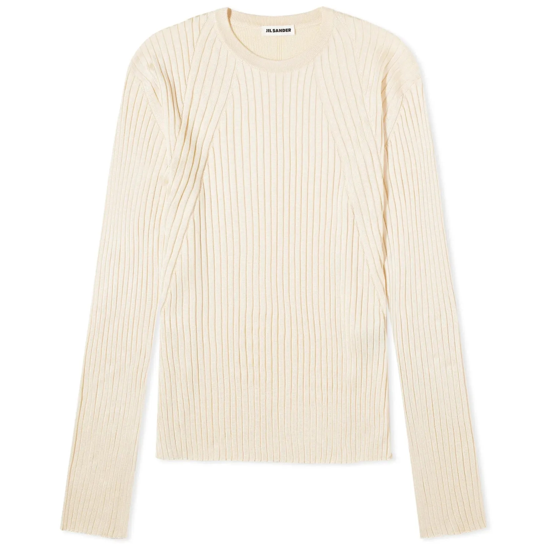 Jil Sander Rib jumper, light beige