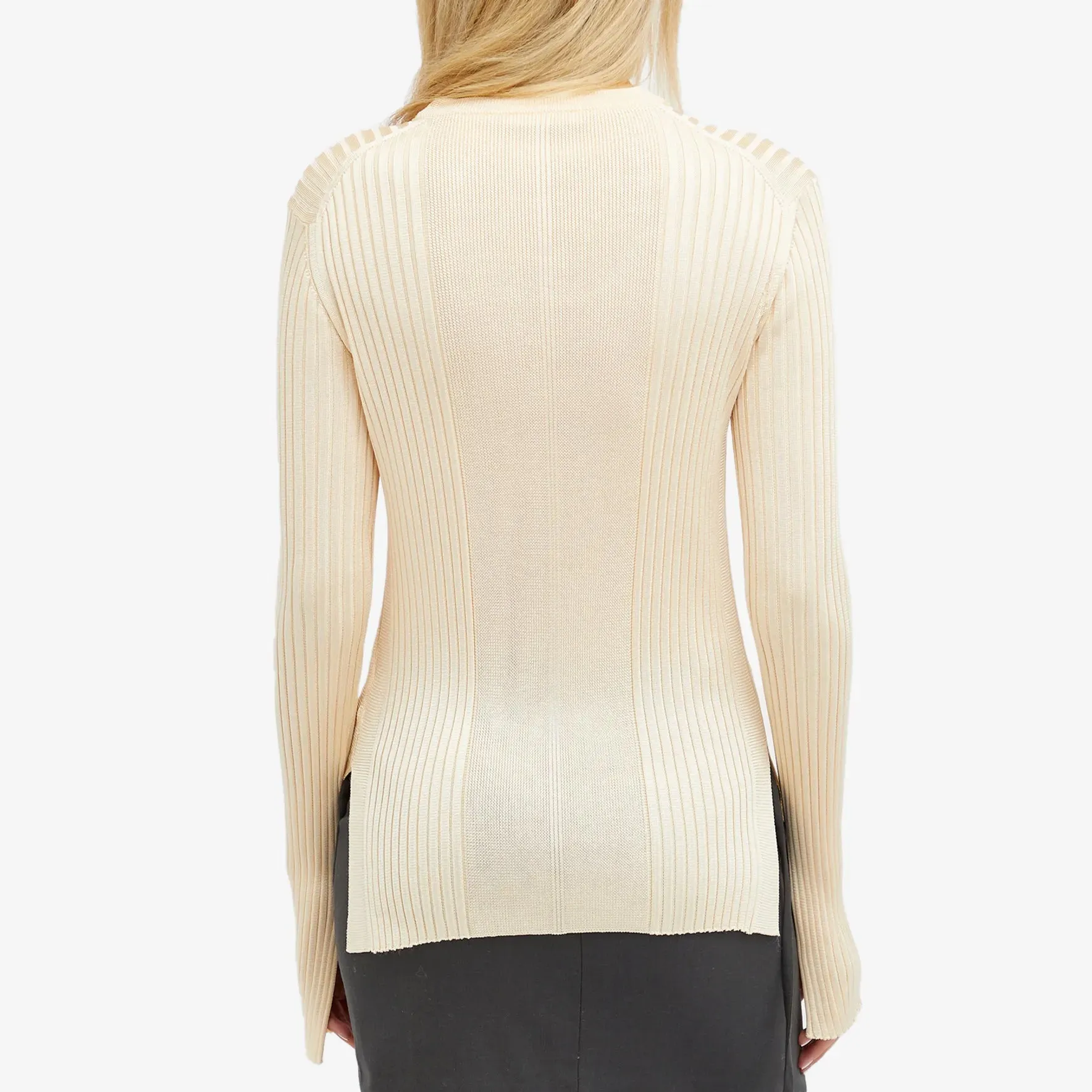 Jil Sander Rib jumper, light beige