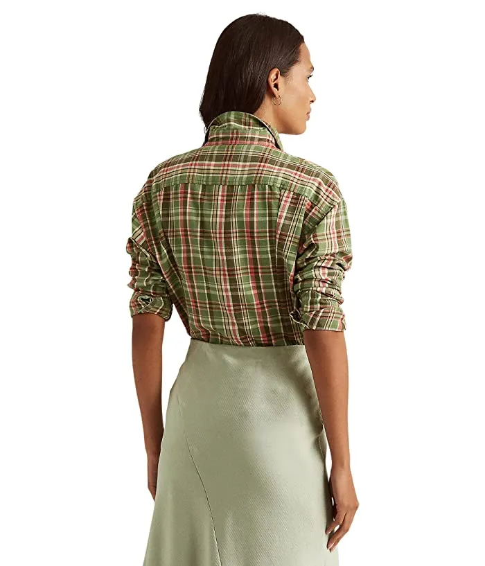 Lauren Ralph Lauren Plaid Cotton Twill Shirt