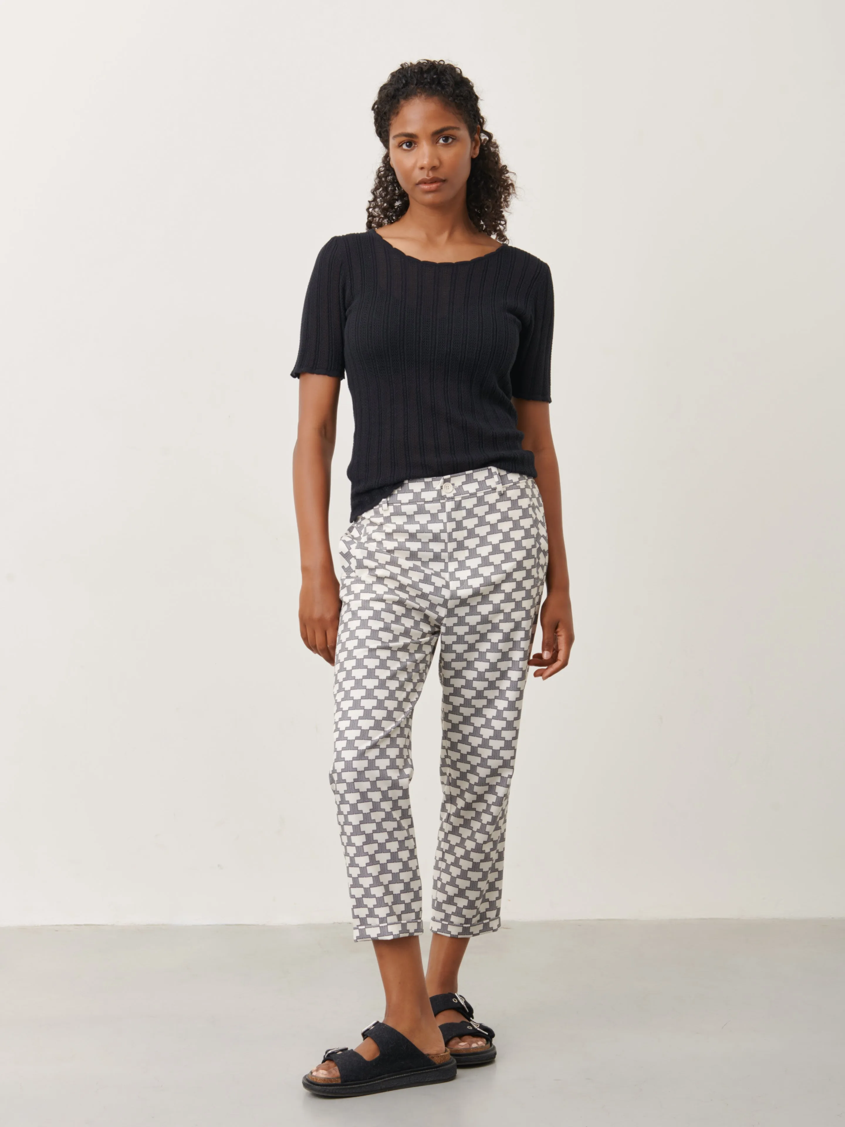 Lena Pants | White Black