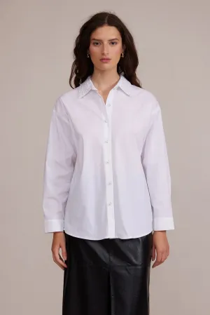 Lucy Paris Torin Pearl Button Down Shirt