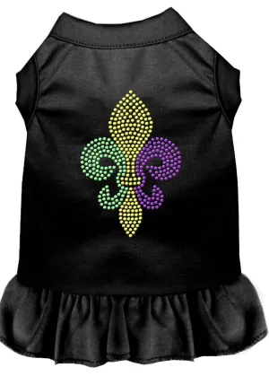 Mardi Gras Fleur De Lis Rhinestone Dress Black Xxxl (20)