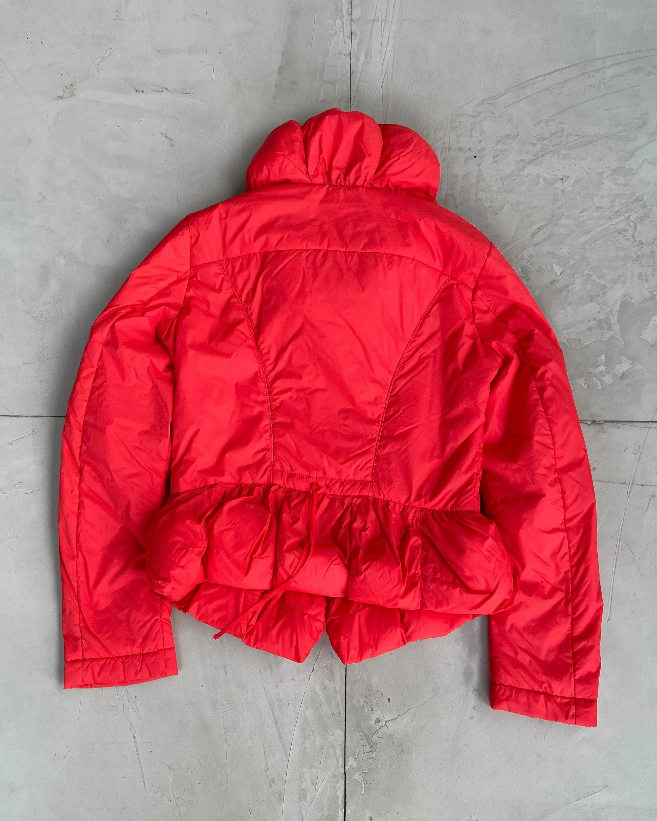 MARITHE FRANCOIS GIRBAUD MFG RED PUFFER JACKET - M