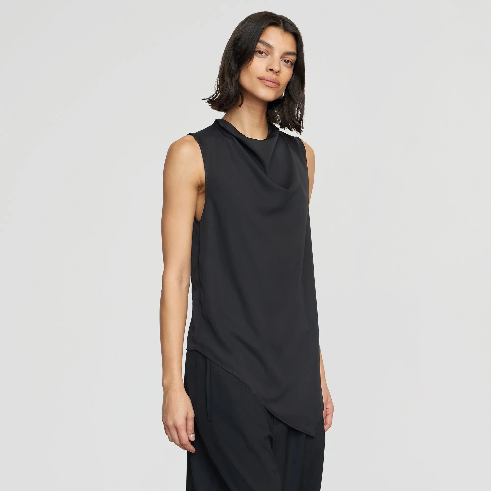 Marjon Asymmetric-Hem Blouse