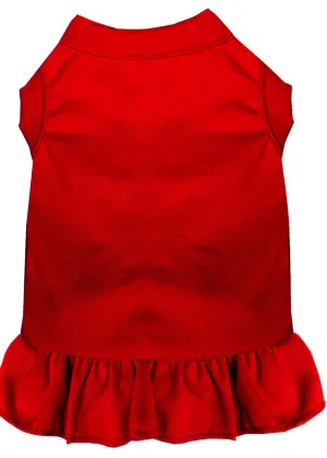 Plain Pet Dress Red Xl (16)