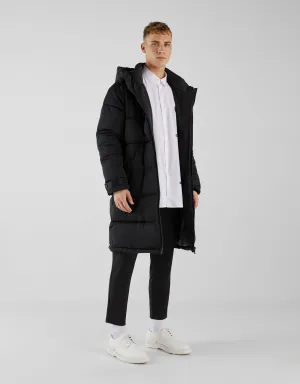 Puffer hooded coat