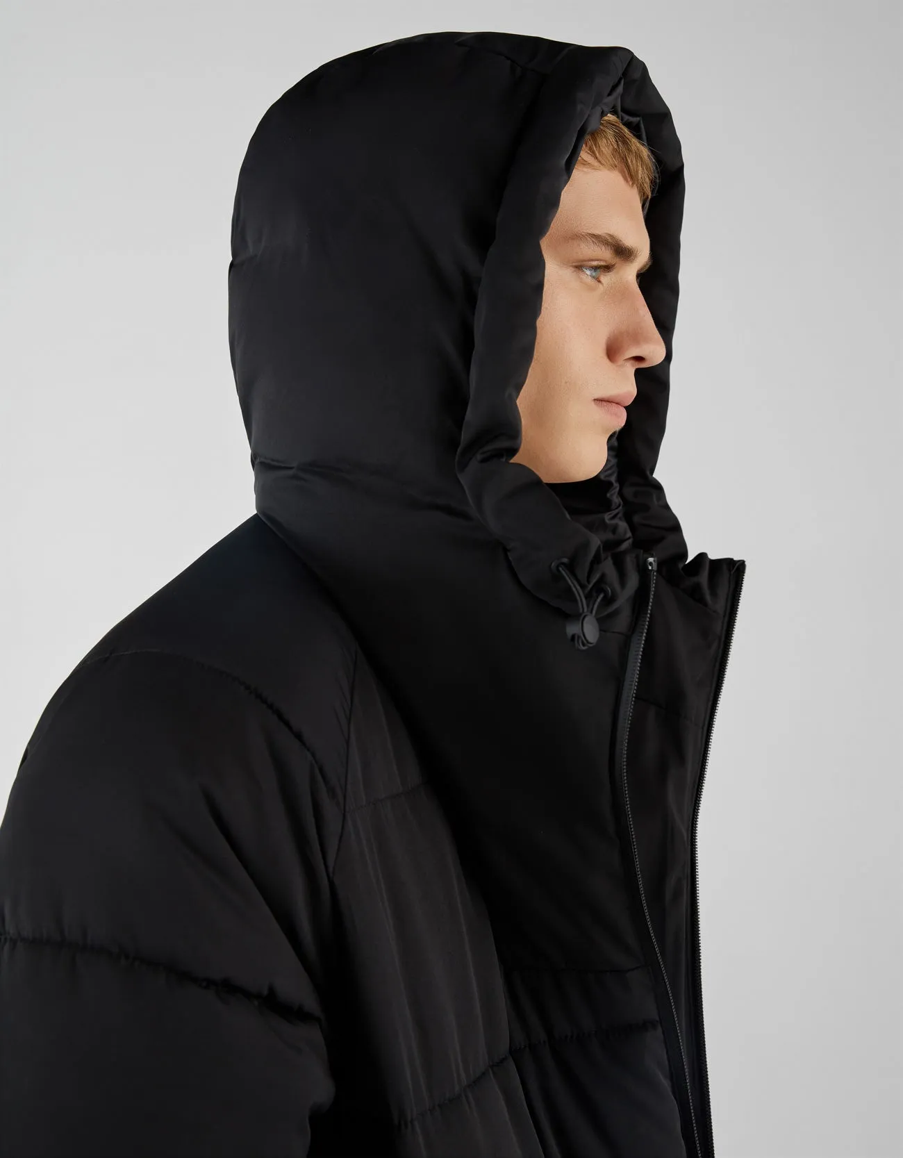 Puffer hooded coat