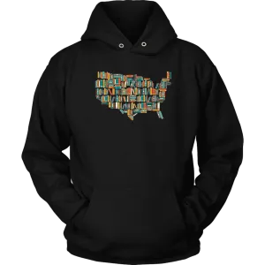 "USA Bookish Map" Hoodie