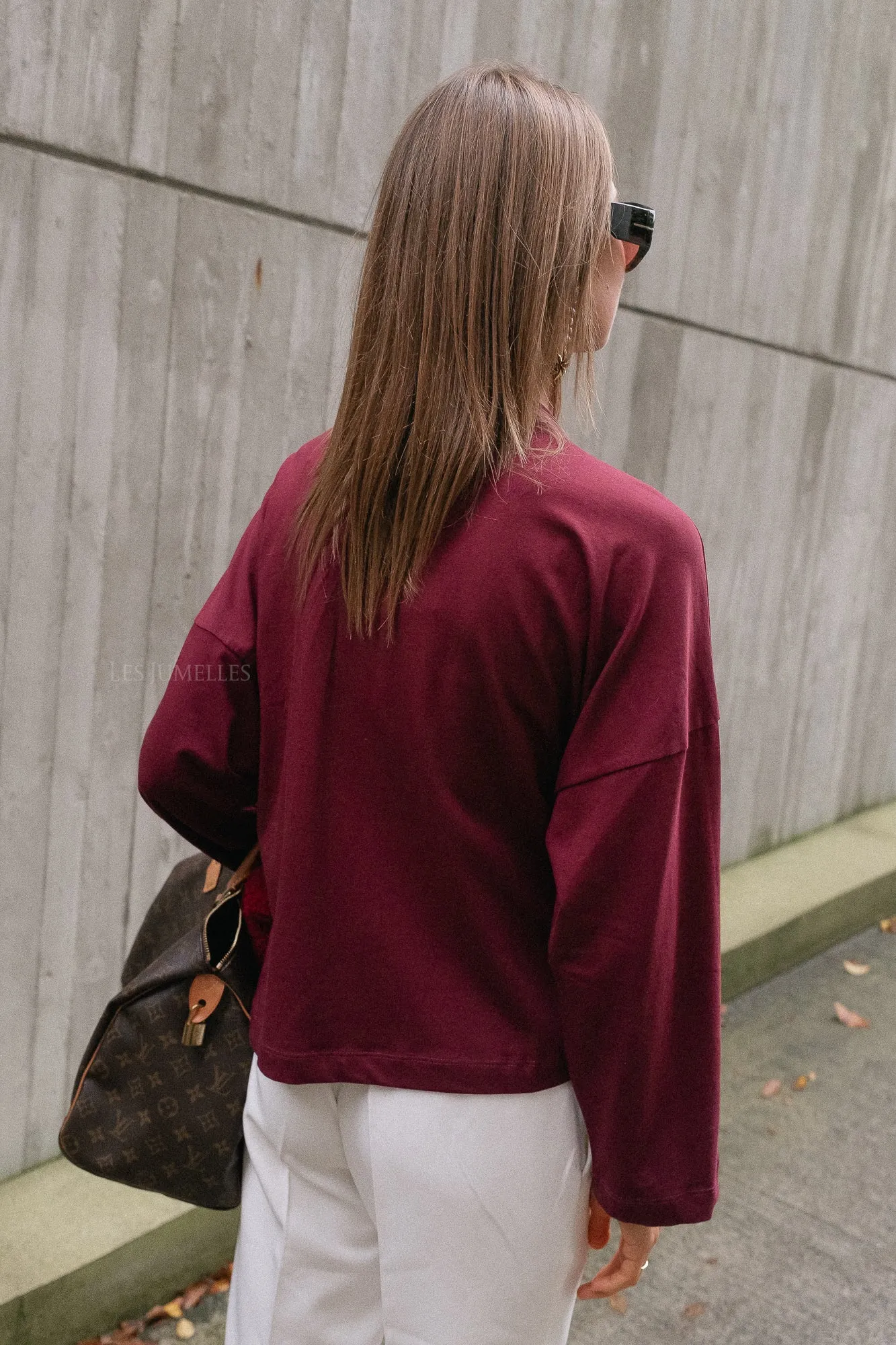 Rachel LS shirt burgundy