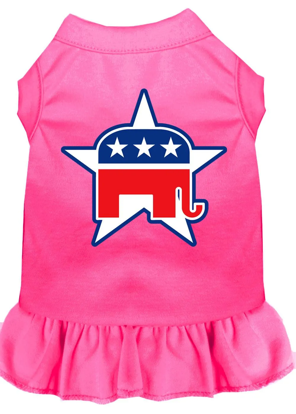 Republican Screen Print Dress Bright Pink Xxxl (20)