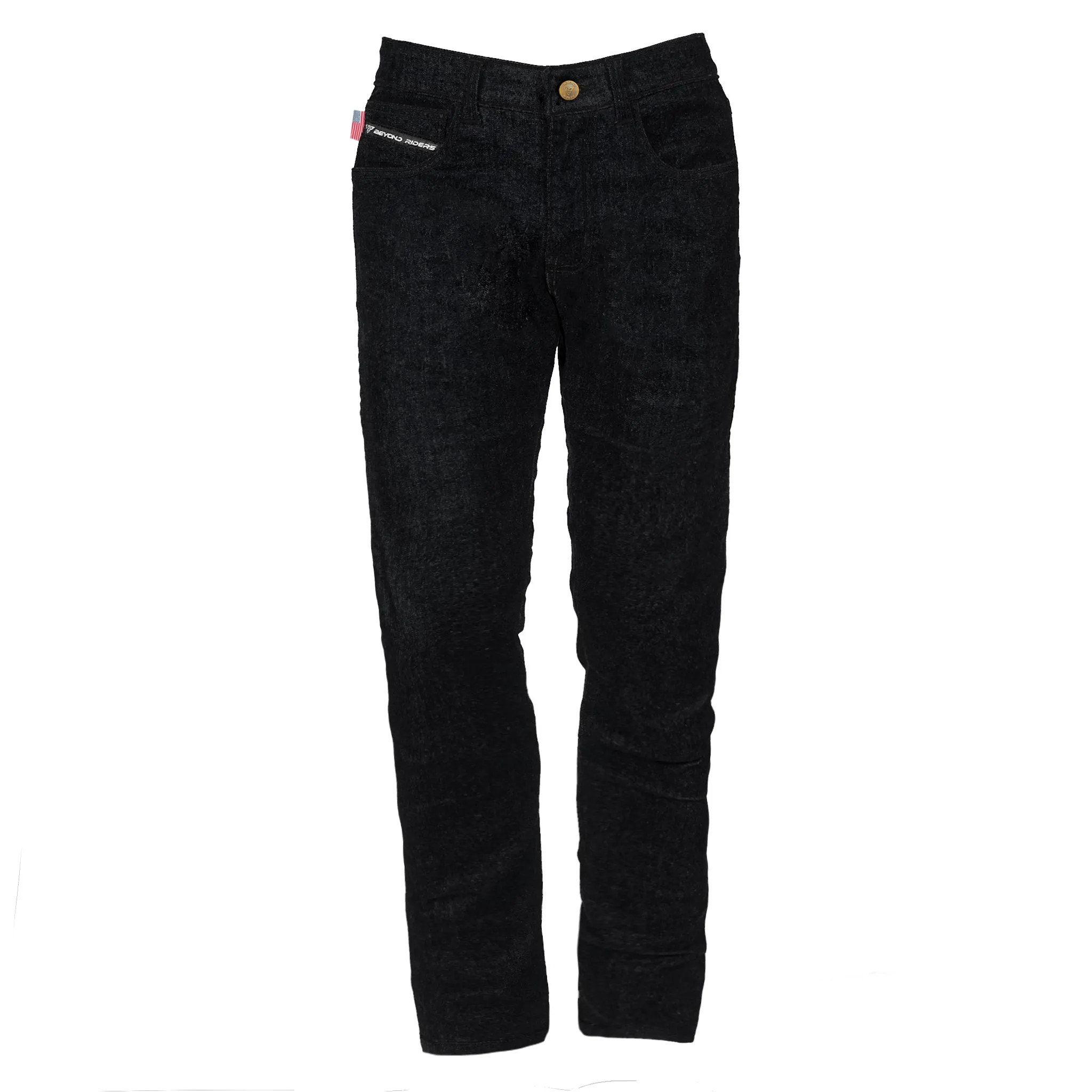 SALE Relaxed Fit Protective Jeans - Black with Pads