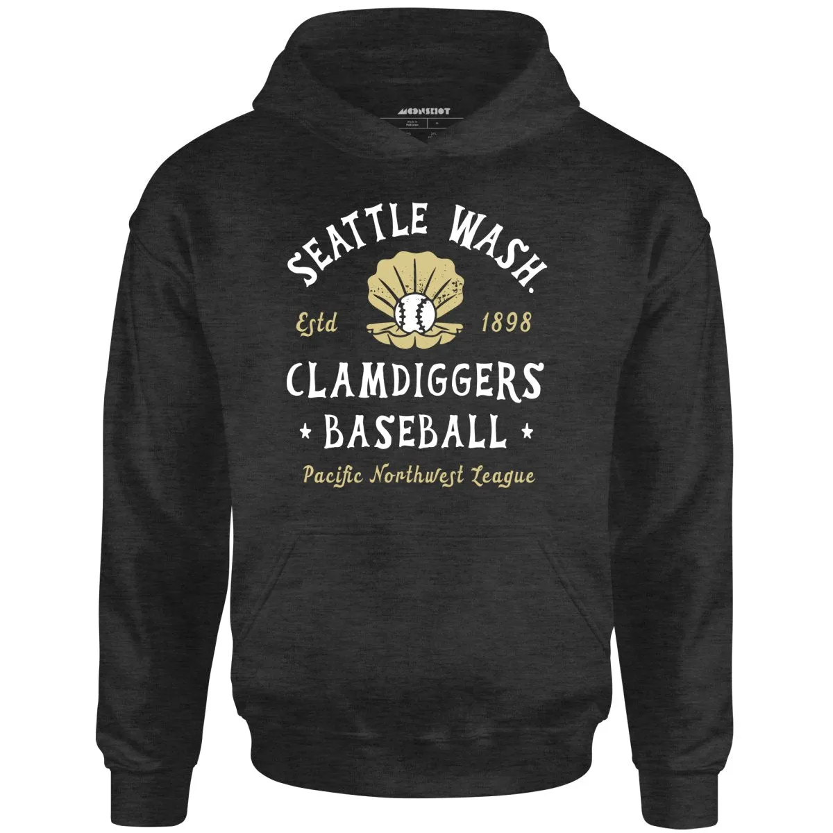 Seattle Clamdiggers - Washington - Vintage Defunct Baseball Teams - Unisex Hoodie