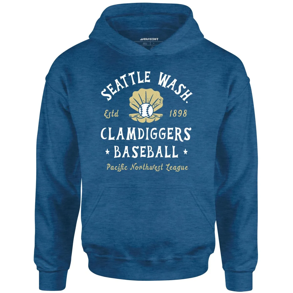 Seattle Clamdiggers - Washington - Vintage Defunct Baseball Teams - Unisex Hoodie